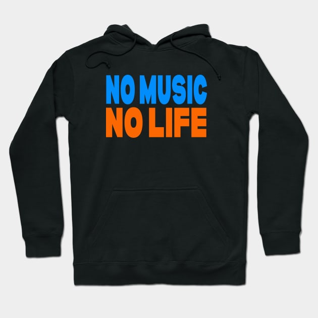 No music no life Hoodie by Evergreen Tee